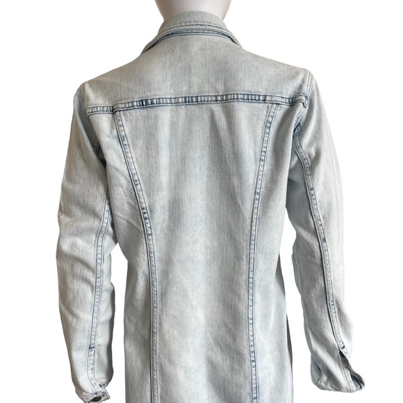 L'AGENCE Jacket Size S/P Vienna Cosmo Long Denim Pockets Made in USA Boho NEW - Picture 9 of 16